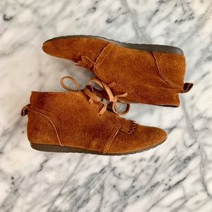 Kelsi Dagger Moccasin Suede Booties (Size 6)